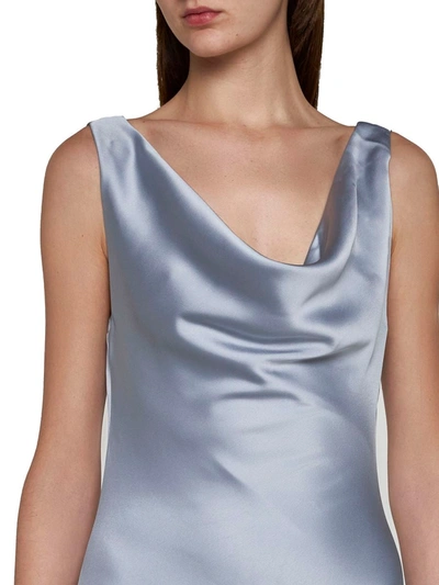 Shop Norma Kamali Dresses In Silver