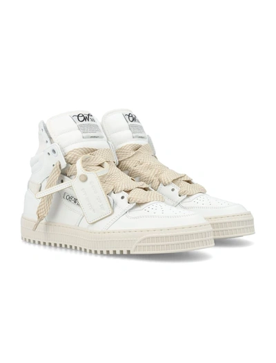 Shop Off-white 3.0 Off Court High Top Sneakers In White Beige