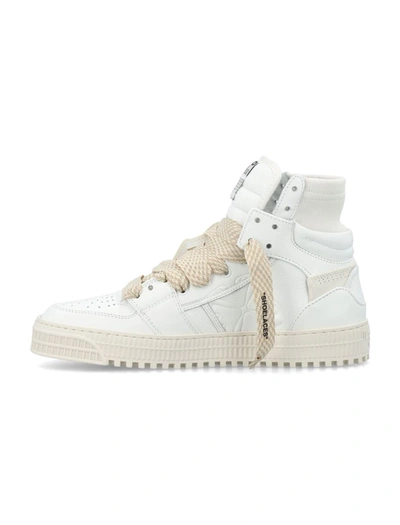 Shop Off-white 3.0 Off Court High Top Sneakers In White Beige