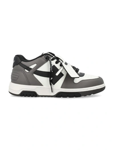 Shop Off-white Out Of Office Low Top Sneakers In Dk Grey White