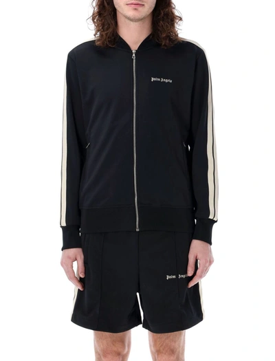 Shop Palm Angels Classic Logo Bomber Track Jacket In Black