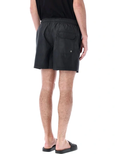 Shop Palm Angels Classic Logo Front Swimshort In Black