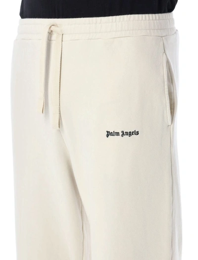 Palm Angels Logo-embroidered Drawstring Track Pants In White