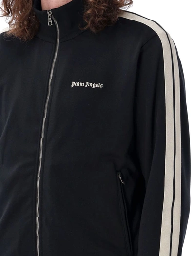 Shop Palm Angels Classic Logo Track Jacket In Black