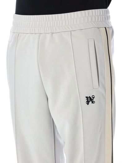 Shop Palm Angels Monogram Track Pants In Light Grey