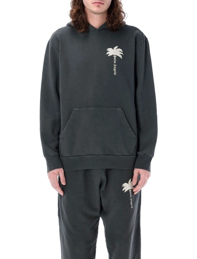 Shop Palm Angels The Palm Gd Hoodie In Grey