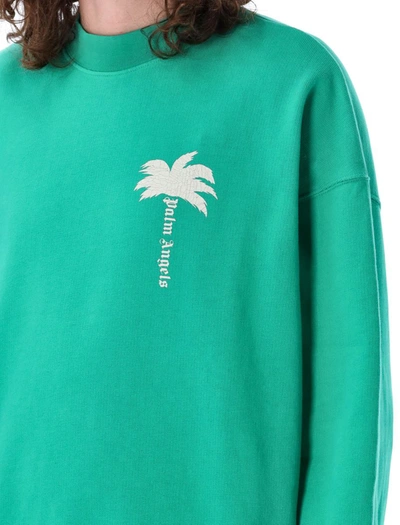 Shop Palm Angels The Palm Crewneck In Green