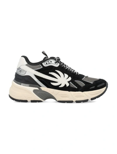 Shop Palm Angels Pa 4 Sneakers In Black Grey