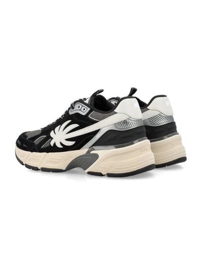 Shop Palm Angels Pa 4 Sneakers In Black Grey