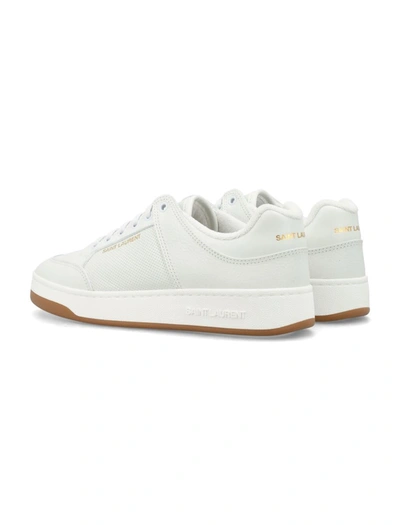 Shop Saint Laurent Sl/61 Low Top Sneakers In Blanc Opt/blanc Opt/