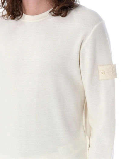 Shop Stone Island Ghost Sweater In Natural