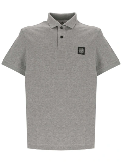 Stone Island Polo Shirt  Men Color Beige In Grey