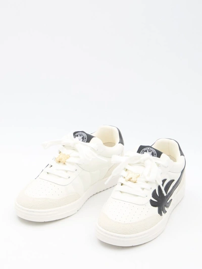 Shop Palm Angels University Sneakers In White