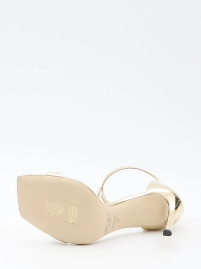 Shop Jimmy Choo Vinca 95 Sandals In Gold