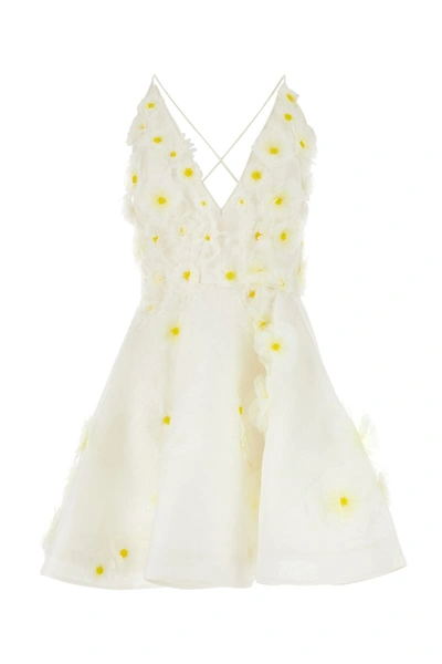 Shop Zimmermann 'matchmaker Daisy' Mini Dress In White