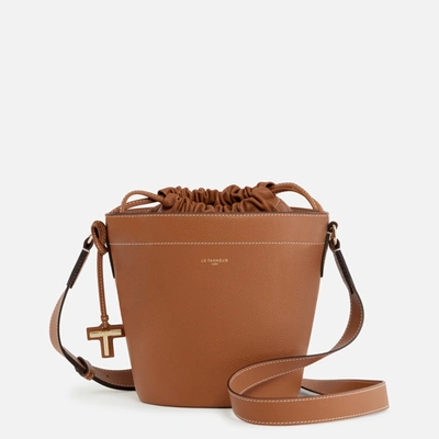 Shop Le Tanneur Petit Sac Seau Gisèle En Cuir Grainé In Brown