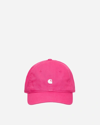 Shop Carhartt Madison Logo Cap Magenta In Pink