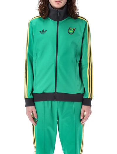 Shop Adidas Originals Jff Og Track Jacket In Green