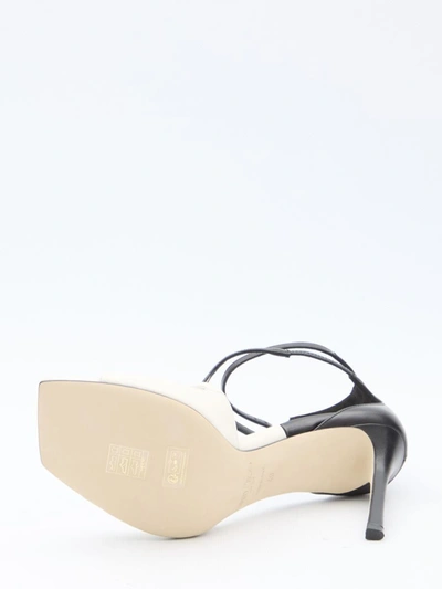 Shop Jimmy Choo Azia 95 Sandals In White
