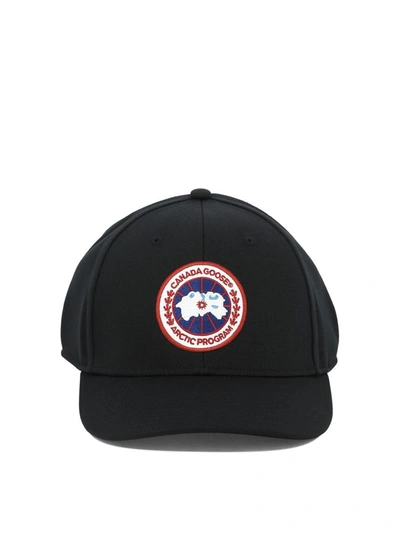 Shop Canada Goose Baseball Cap With Logo Patch In Black