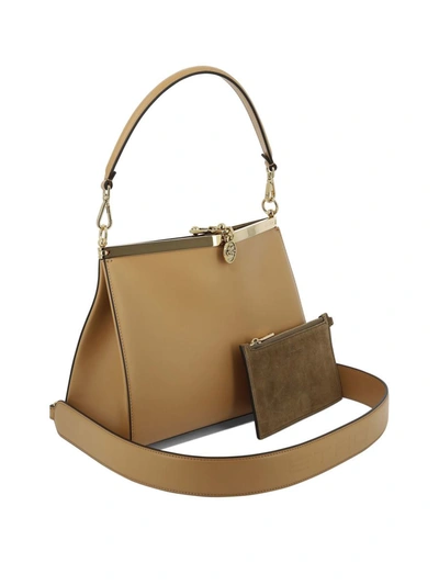 Shop Etro "medium Vela" Shoulder Bag In Brown