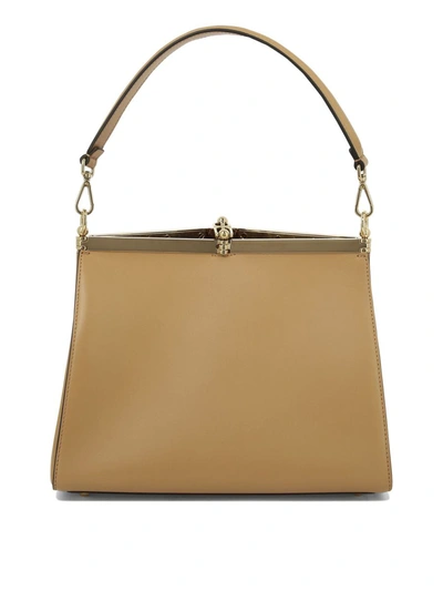 Shop Etro "medium Vela" Shoulder Bag In Brown