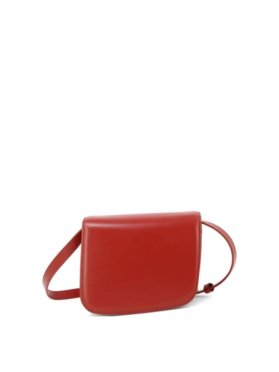 Shop Ferragamo "fiamma" Crossbody Bag In Red