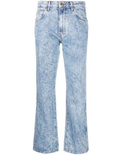 Shop Khaite Vivian New Bootcut Flare Jeans Clothing In Blue