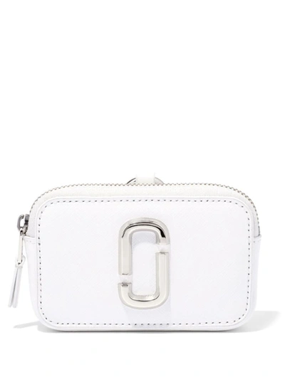 Shop Marc Jacobs Nano Snapshot Charm Bags In 100 White