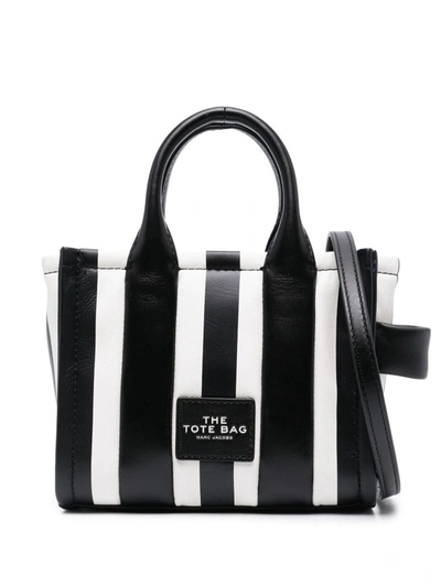 Shop Marc Jacobs The Micro Tote Bags In Black