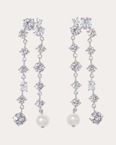 Shop Completedworks Women's Trickles Drop Earrings In Silver