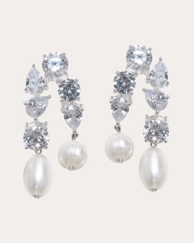 Shop Completedworks Women's Cascading Drop Earrings In Silver