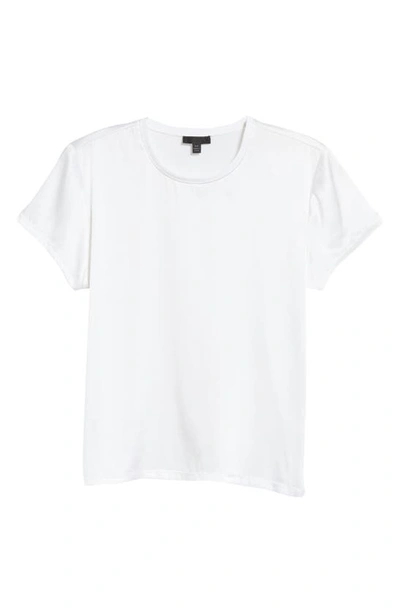 Shop Atm Anthony Thomas Melillo Stretch Silk T-shirt In White