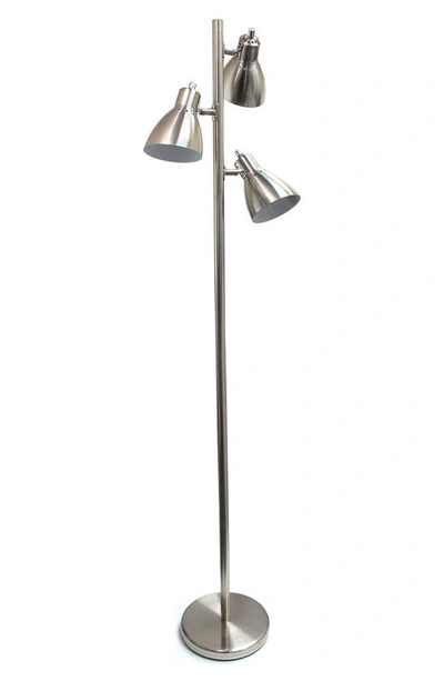 Shop Lalia Home 3-light Floor Lamp In Brushed Nickel