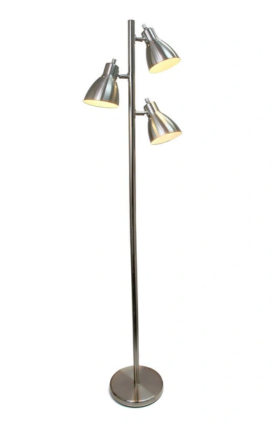 Shop Lalia Home 3-light Floor Lamp In Brushed Nickel