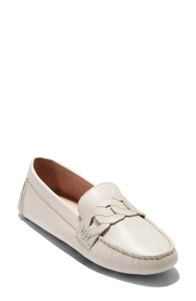 Cole Haan Evelyn Chain Driver Loafer In Ivory Ltr | ModeSens
