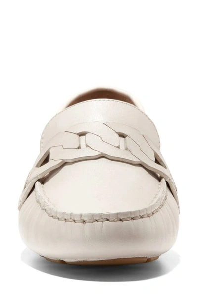 Cole Haan Evelyn Chain Driver Loafer In Ivory Ltr