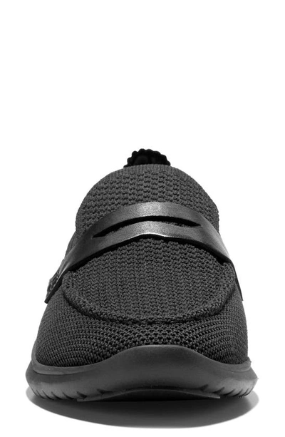 Shop Cole Haan Zerøgrand Metro Stitchlite Loafer In Black Knit