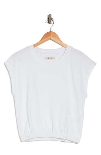 Shop Madewell Hedgehog Cap Sleeve T-shirt In Eyelet White