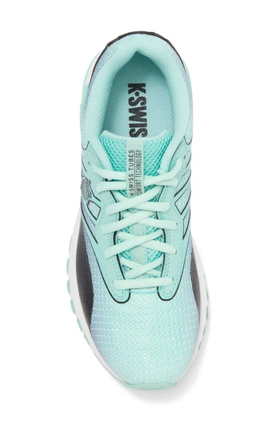 Shop K-swiss Tubes Sport Running Shoe In Eggshell Blue/ Black
