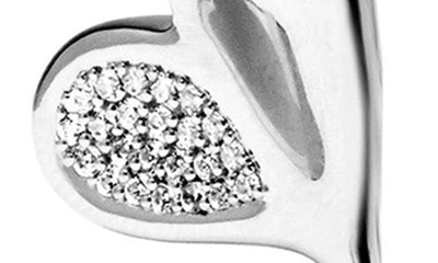 Shop Judith Ripka Sterling Silver Eros Diamond Heart Pendant Necklace