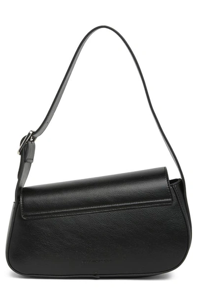 Bcbg Asymmetric Flap Shoulder Bag In Black