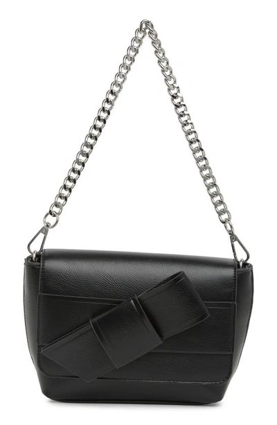 Shop Bcbg Bow Detail Mini Shoulder Bag In Black