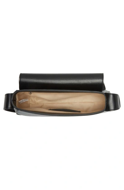 Bcbg Asymmetric Flap Shoulder Bag In Black