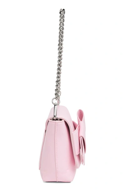 Shop Bcbg Bow Detail Mini Shoulder Bag In Pink Sorbet