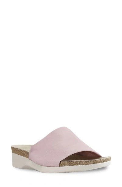 Shop Munro Casita Slide Sandal In Dusty Pink