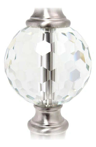 Shop Lalia Home 3-piece Crystal Lamp Set In Brushed Nickel