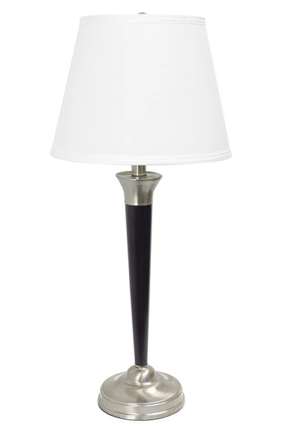 Shop Lalia Home 3-piece Malbec Lamp Set In Black Brushed Nickel