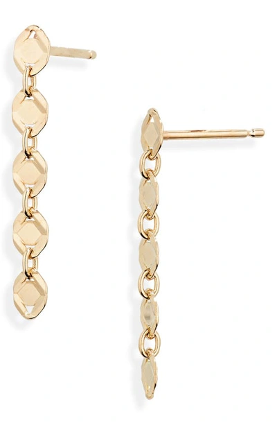 Shop Lana Mini Miami Linear Earrings In 14k Yellow Gold