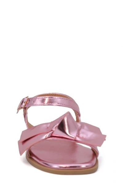 Shop Yoki Kids' Pamela Bow Sandal In Pink